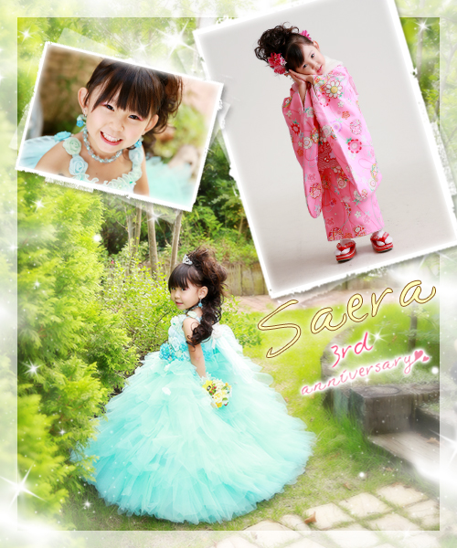 祝3才　着物とドレス　かわいく撮影～