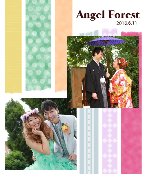 ウエディングフォト　ドレスと和装　