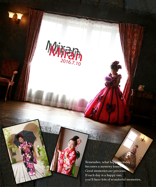 七五三　お姫様に変身