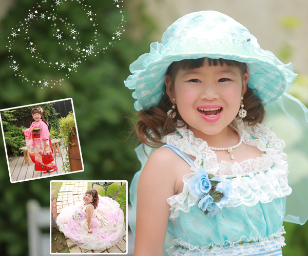 ７５３　着物とドレス２着 です