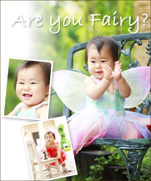 １歳記念　小さなお姫様