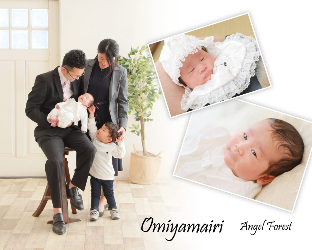 産着の無料レンタルもやってます…お宮参り記念