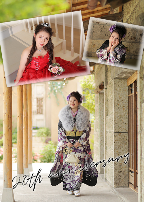 ご成人記念！振袖の他にドレスも人気！