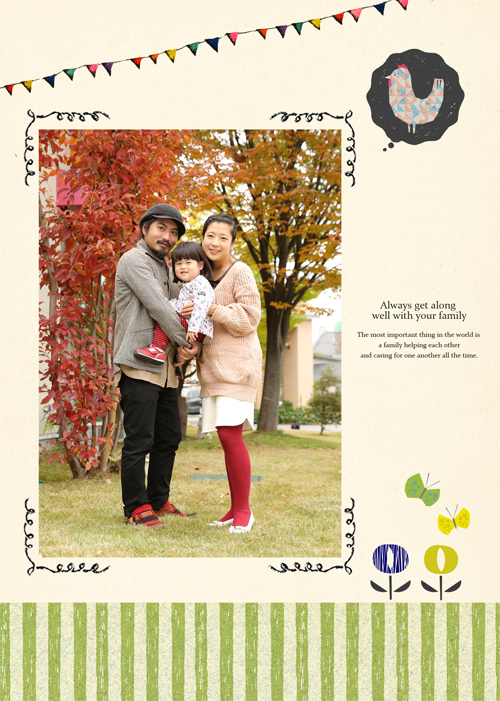 年賀状にも思い出にも。家族写真オススメです☆