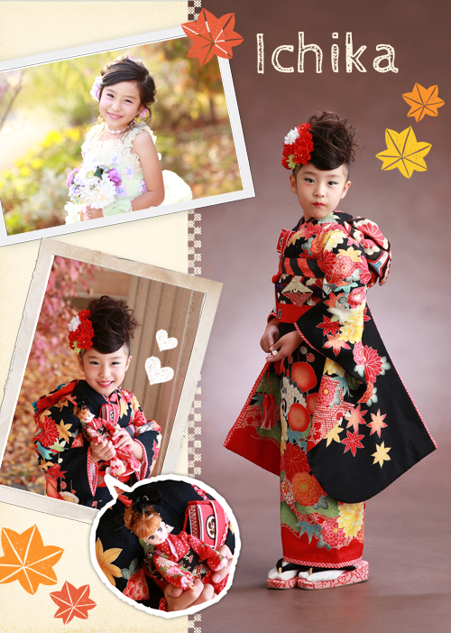 七五三お気に入りの物とパシャリ♪