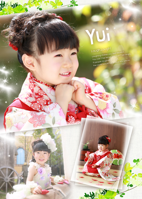 三歳お祝い記念のハート屋さんです