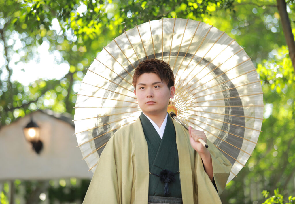 結城紬で成人式！！