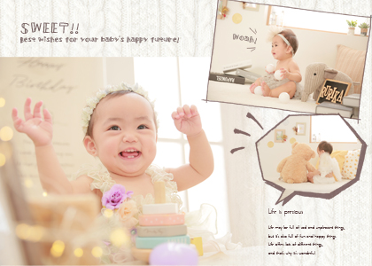 ベビーフォト♪1才の記念に！