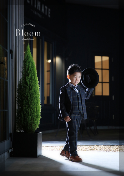 七五三　ドレス　タキシード　撮影　お外