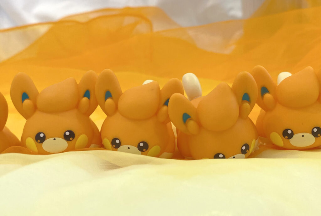 あっ！やせいのパモがとびだしてきた！