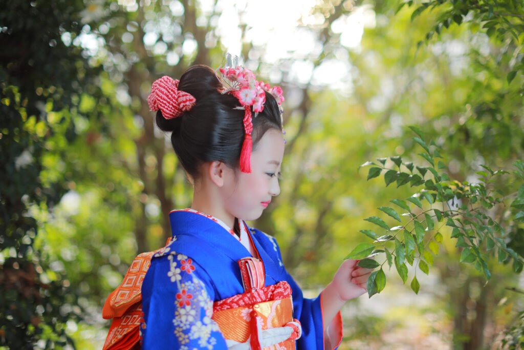 お持ち込み着物の七五三も天使の森で！