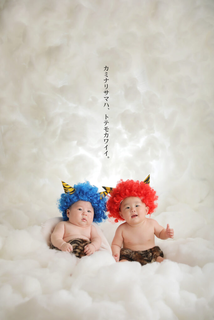 先日行われた雷様フォトの様子