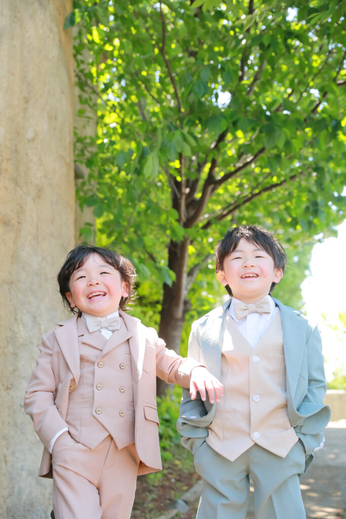 タキシードで兄弟ショット(^^♪