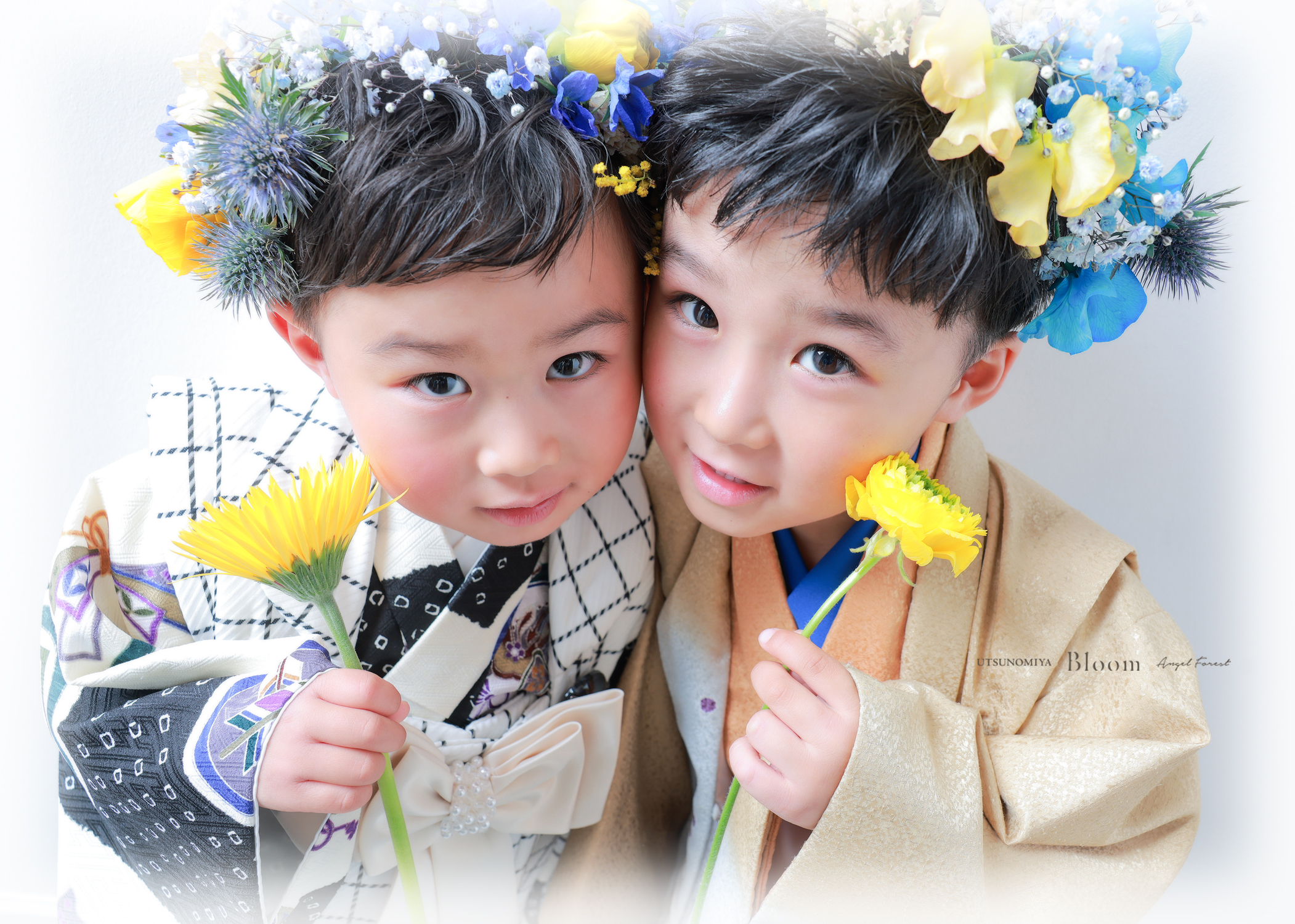 七五三　3歳　5歳　生花　衣装レンタル