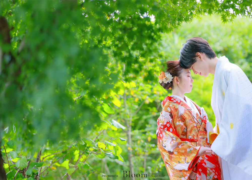 フォトウエディング　結婚　和装　婚礼　紋付袴　ロケ-ション撮影　大谷石　蔵　お持込みグッズ　宇都宮　栃木