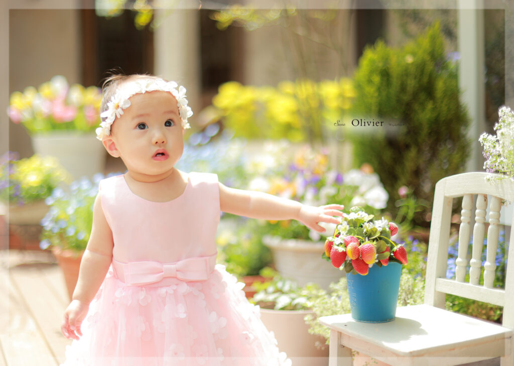 １歳記念♪たくさん頑張りました！♡