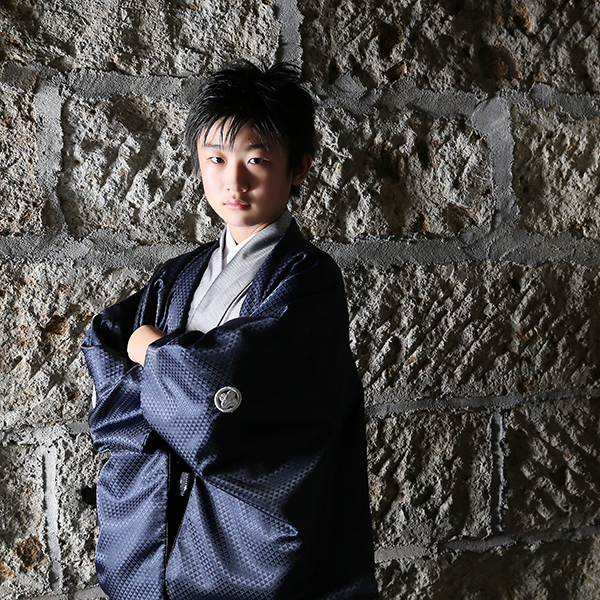 ハーフ成人式　着物　男の子