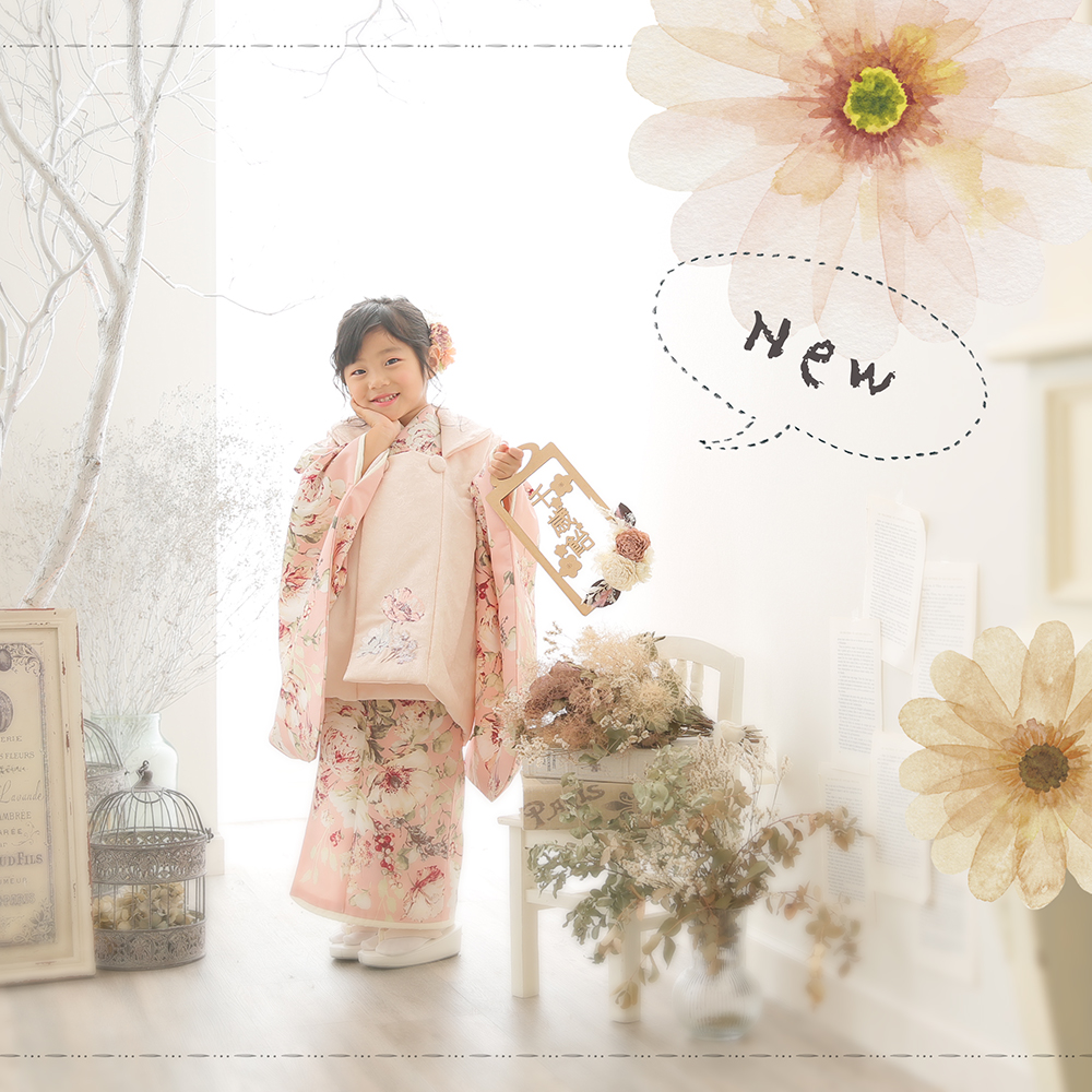 七五三　撮影　千歳飴